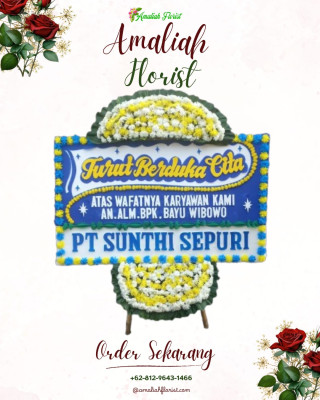 Papan Bunga Duka di Bontang Barat